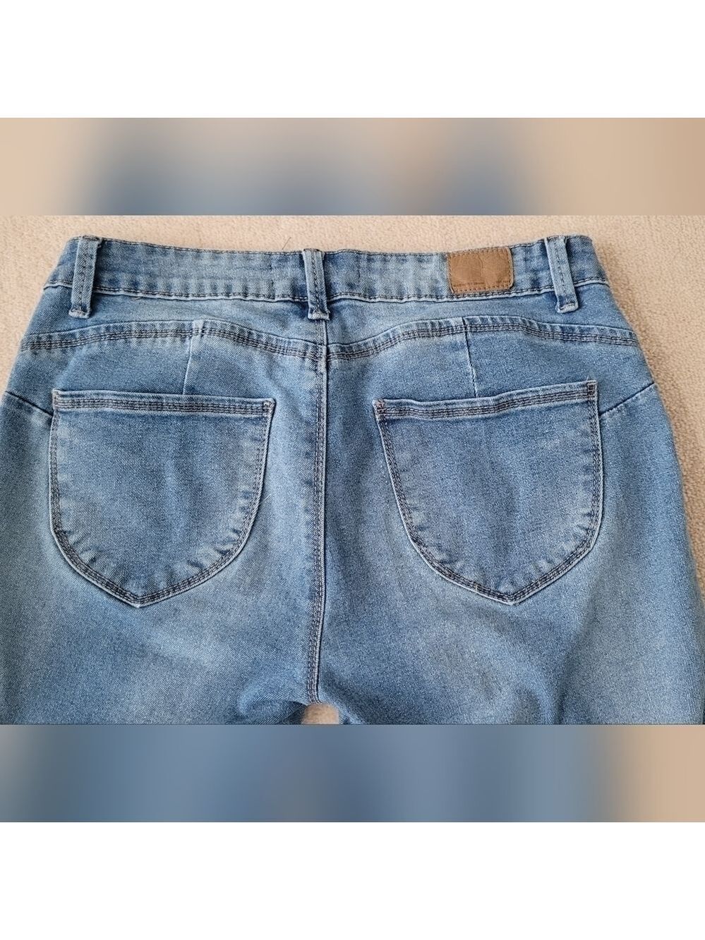 Floral Embroidery Jeans curvy jegging low rise size 28 - Picture 7 of 10